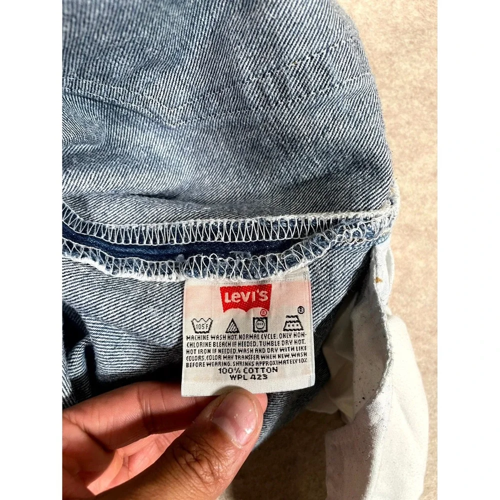 Levi's 501 Jeans Men‎ 34x32 Blue Denim Cotton 5-Pockets Straight Leg Mid Rise